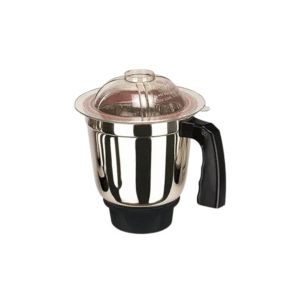 Stainless Steel Mixer Grinder Jar with Handle & Dome Lid | Dry/Wet Use