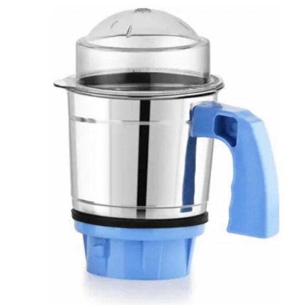 500 ml Stainless Steel Mixer Juicer Jar with Handle – Leak-Proof Lid, Precision Blades, Compatible with Standard Mixer Grinders