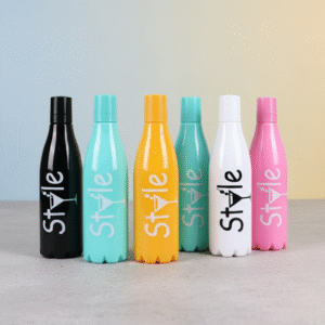 Printed Multicolor Water Bottle Set – Stylish Hydration for School, Gym, and Office