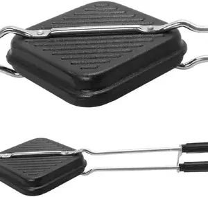 Gas Grill Toaster – Non-Electric, Eco-Friendly Sandwich Maker for Home & Travel (Black)