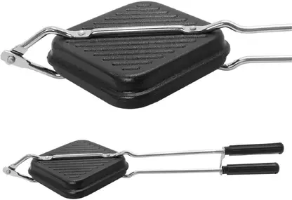 Gas Grill Toaster – Non-Electric, Eco-Friendly Sandwich Maker for Home & Travel (Black)
