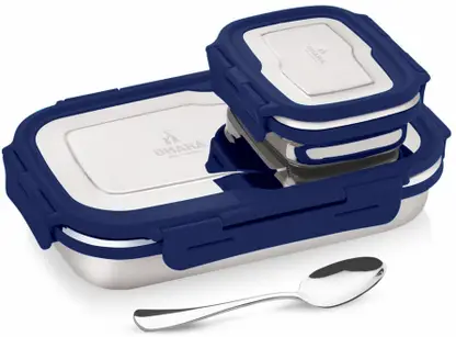  Airtight Stainless Steel Lunch Box with Mini Container
