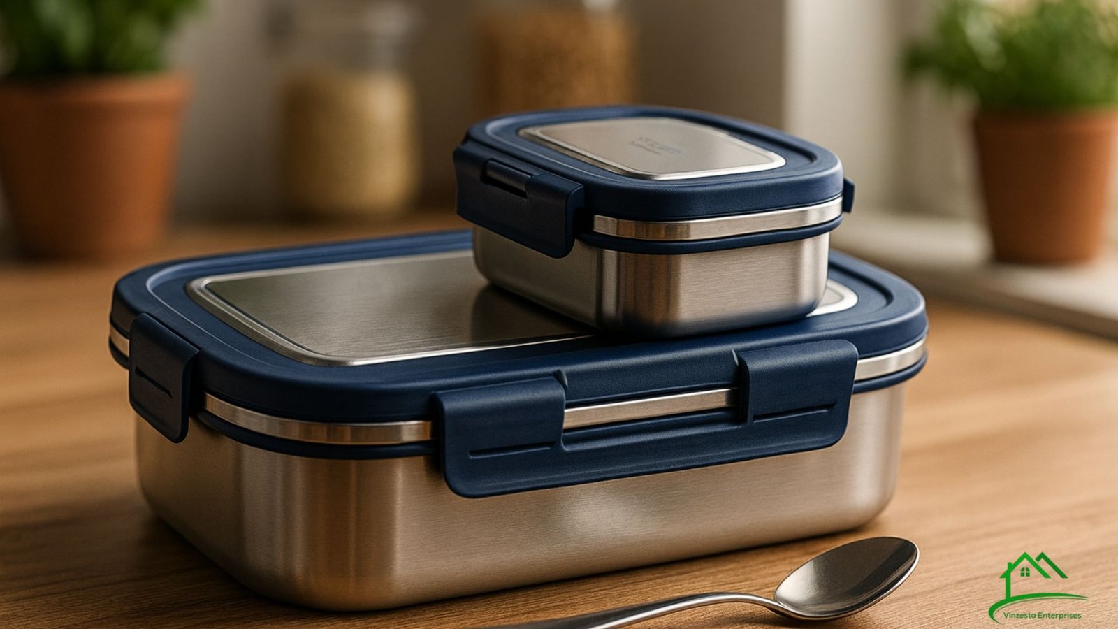 How a Stainless Steel Airtight Lunch Box with Mini Container Keeps Food Fresh