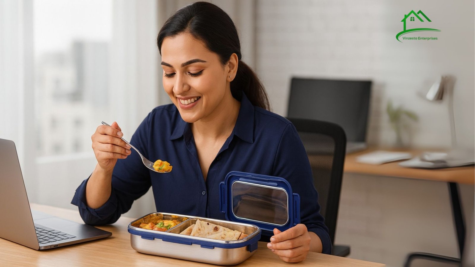 How a Stainless Steel Airtight Lunch Box with Mini Container Keeps Food Fresh