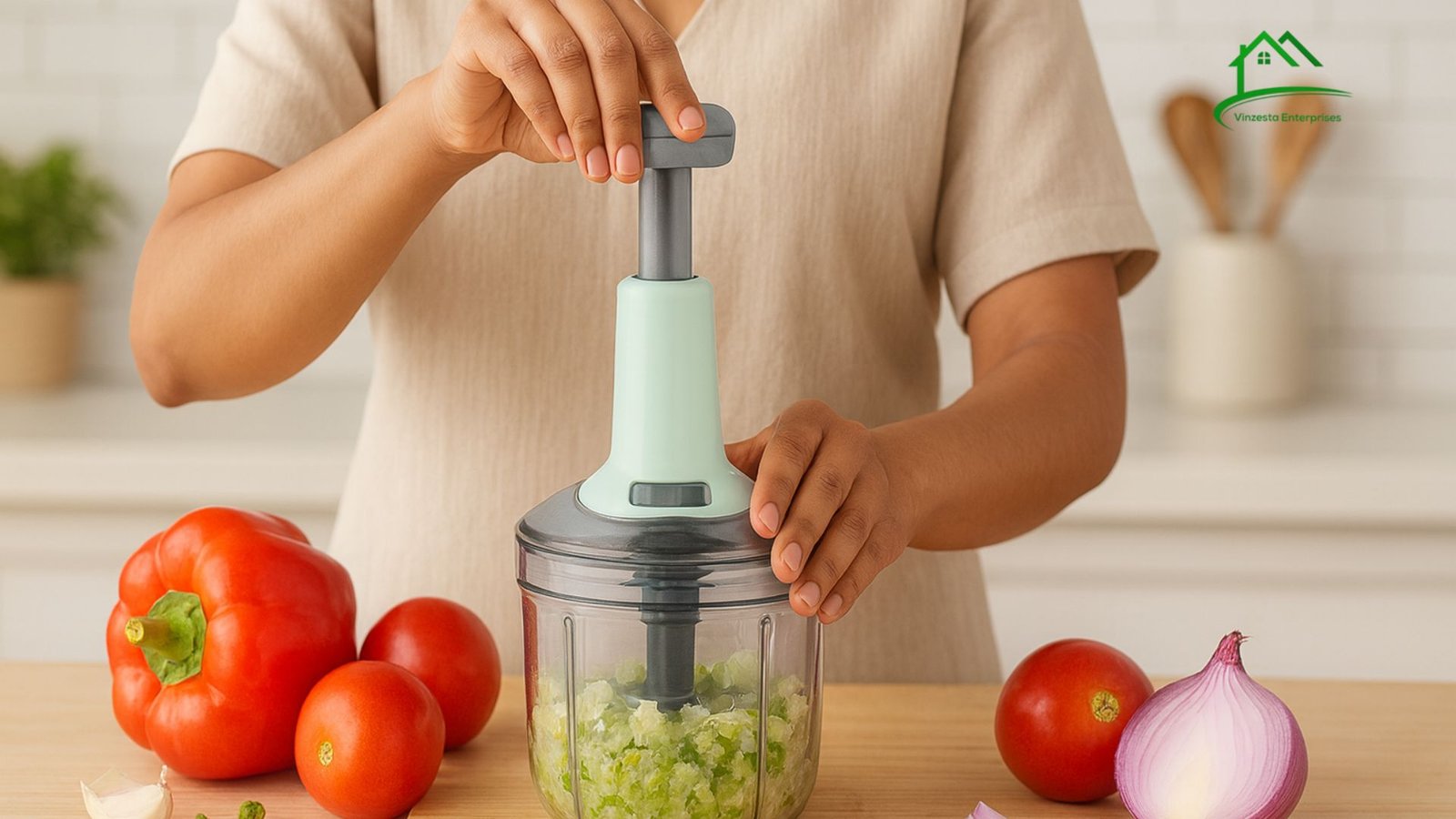 The Benefits of Using a Push-Style Manual Food Chopper for Daily Cooking