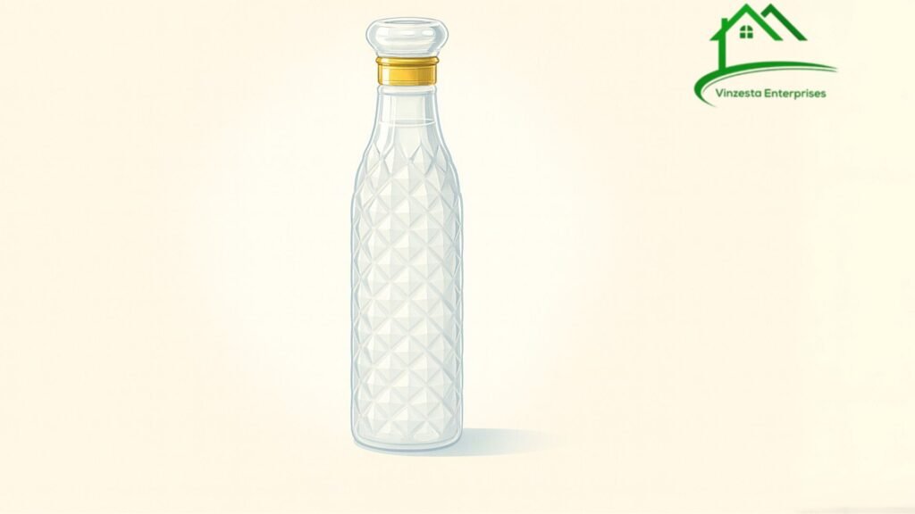 “Diamond Cut Water Bottle: Combining Style with Practicality”