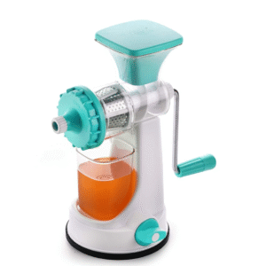 Fruit & Vegetable Manual Juicer with Steel Handle – Portable Hand Juicer for All Fruits (Blue)