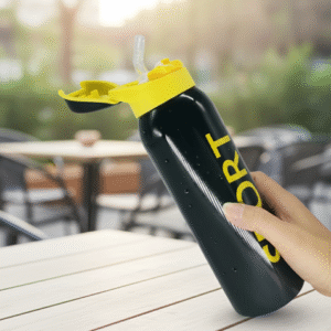 Stainless Steel Water Bottle with Straw – 500 ml Thermos Travel Cup for Kids & Adults