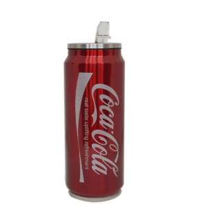 Coca-Style Double Wall Vacuum Sports Flask – 300ml Stainless Steel Insulated Kids Water Bottle (Red)