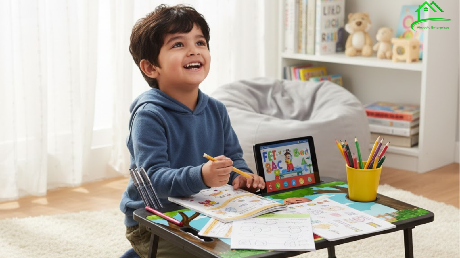 Why a Motu Patlu Study Table Helps Kids Stay Engaged and Learn Better