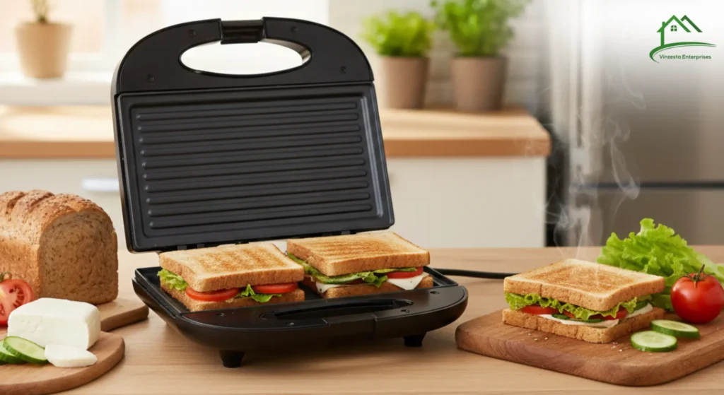 Electric Sandwich Maker for Home: Quick, Crispy & Hassle-Free Snacks Anytime