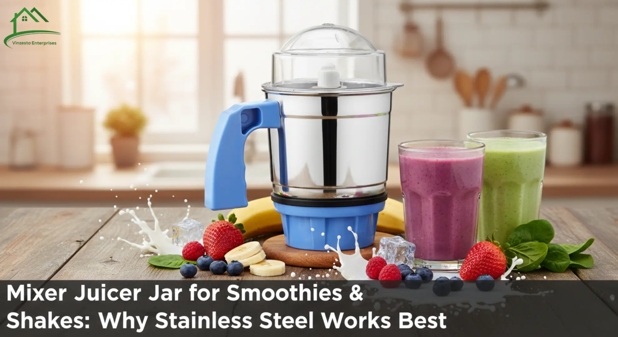 Mixer Juicer Jar for Smoothies & Shakes: Why Stainless Steel Works Best