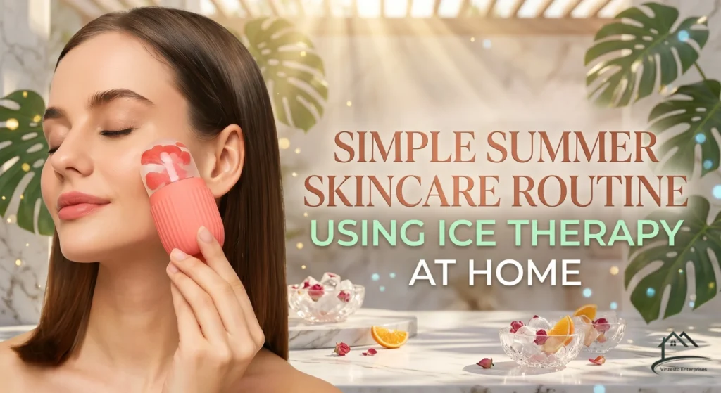 Simple Summer Skincare Routine Using Ice Therapy at Home