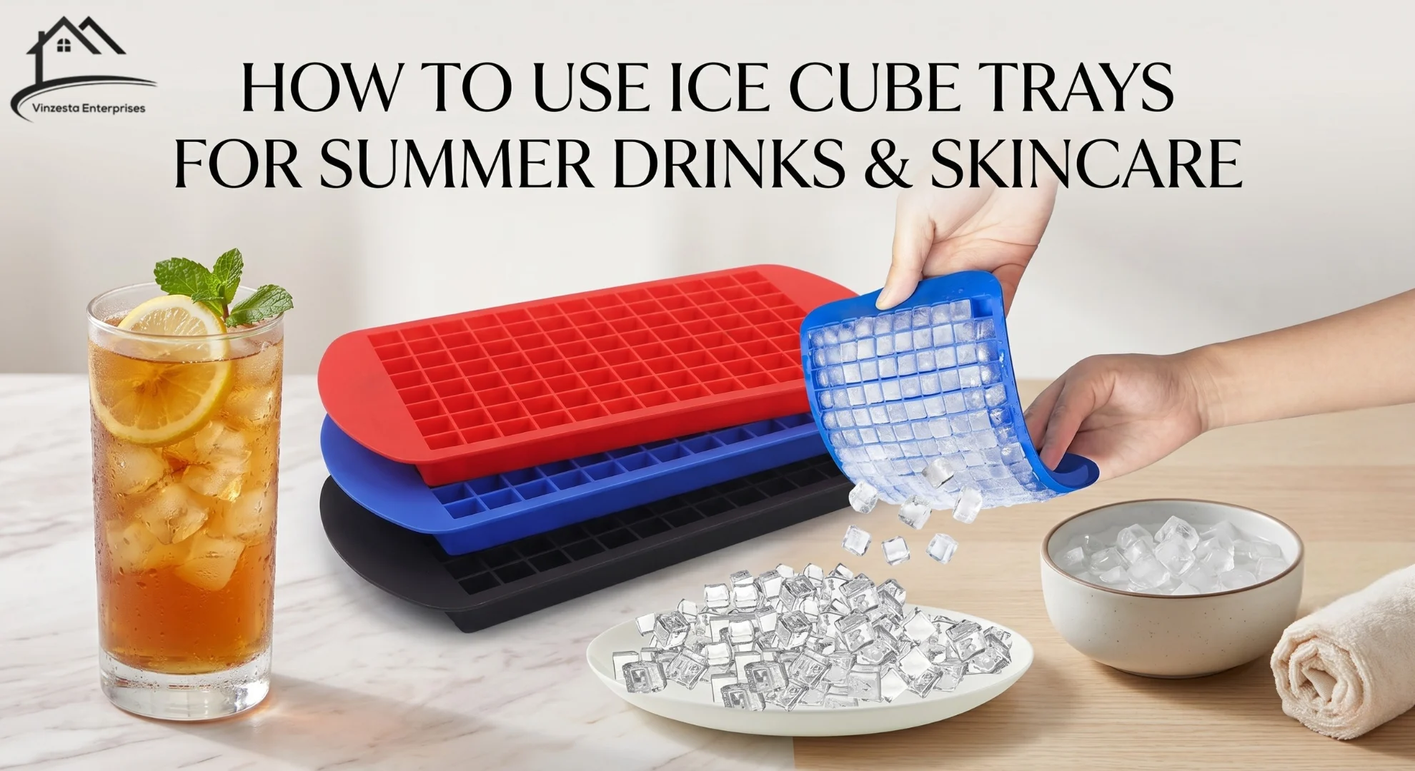 How to Use Ice Cube Trays for Summer Drinks and Skincare